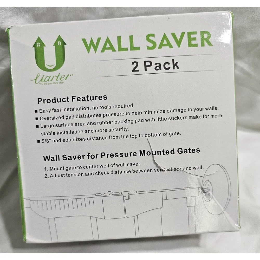 Wall Saver For Pressure Gates 2 Pack - Baby Gate Wall Protectors